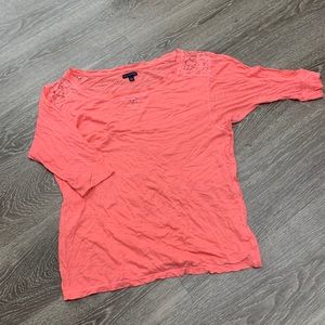 Coral AE 3/4 sleeve shirt